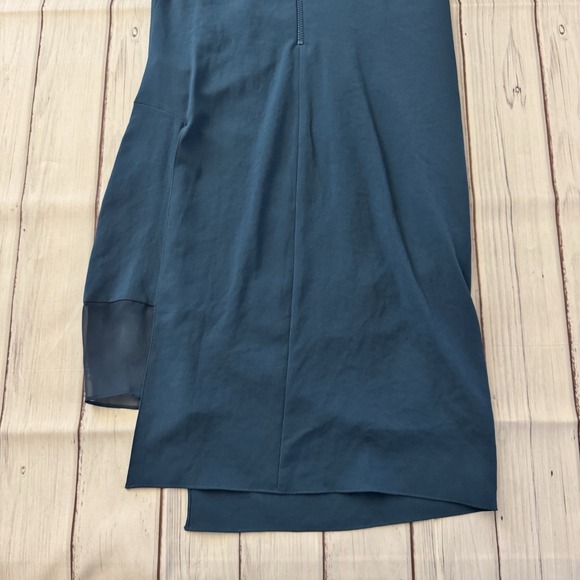 Helmut Lang Blue Shift‎ Dress Size 4 Women's Silk Blend Sexy Old Money - Picture 12 of 12